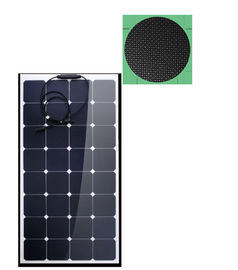 Lightweight 100W Flexible Pv Monocrystalline Solar Panel IP67 Junction Box With Diodes